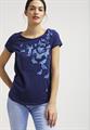 T-shirt con stampa navy