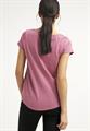 T-shirt con stampa rosa antico